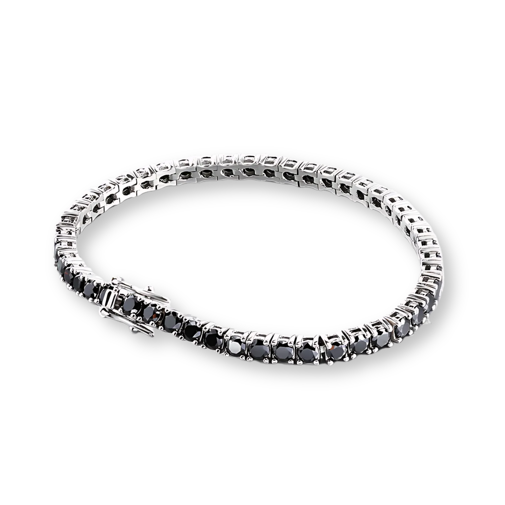 Pulsera tennis negra
