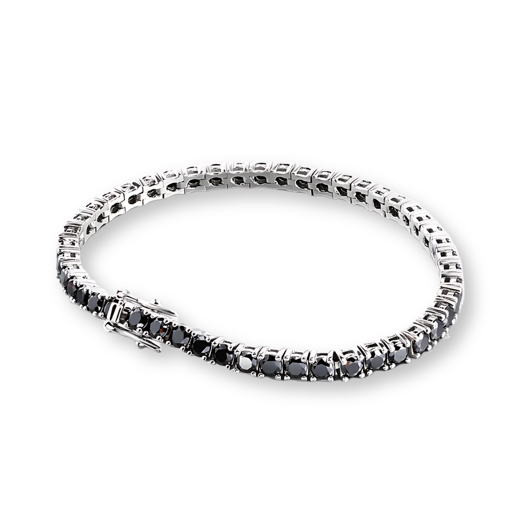 Pulsera tennis negra