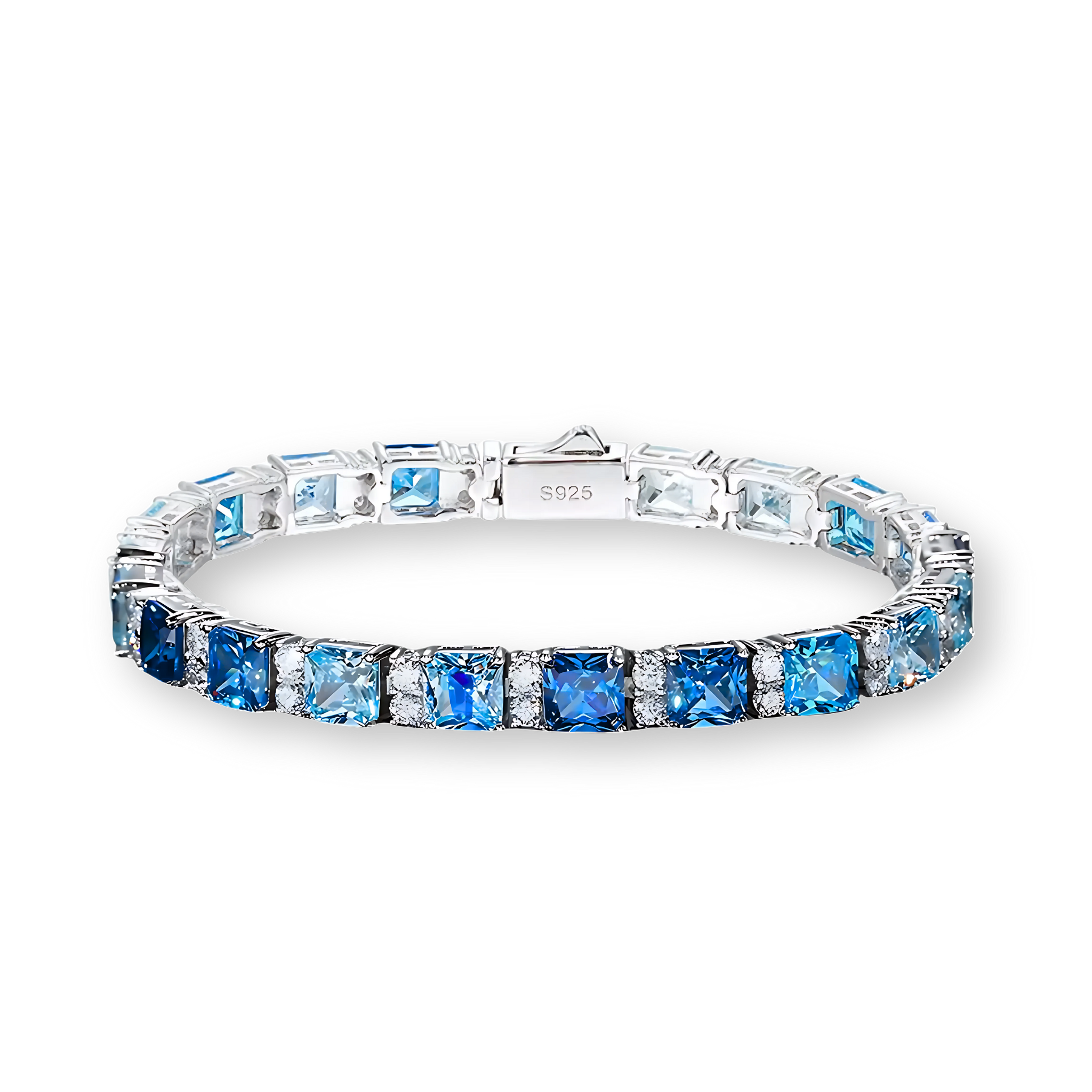 Pulsera cuadrada azul