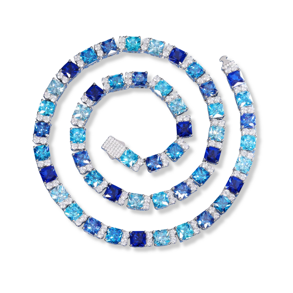 Cadena cuadrada azul