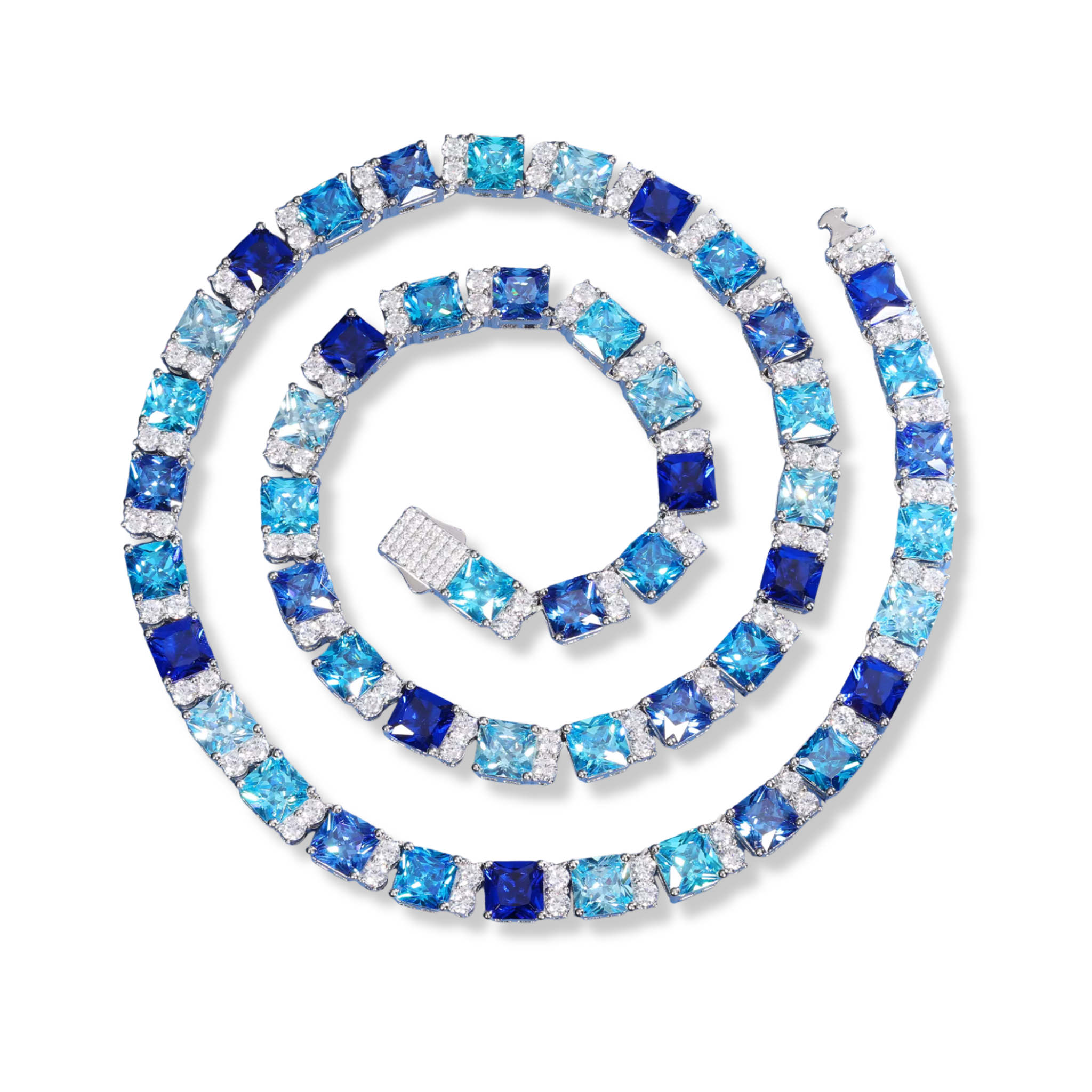 Cadena cuadrada azul