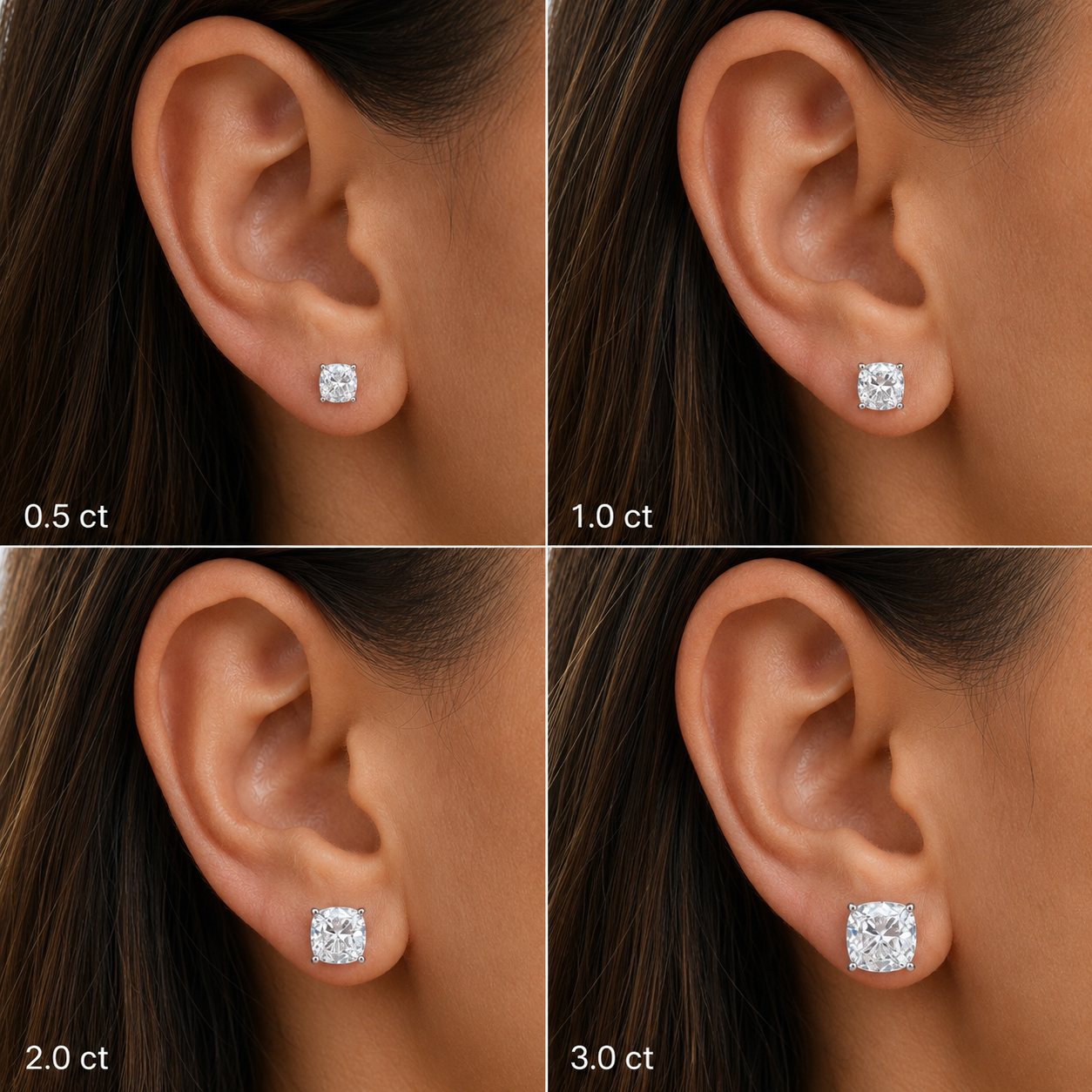 Aretes cojín