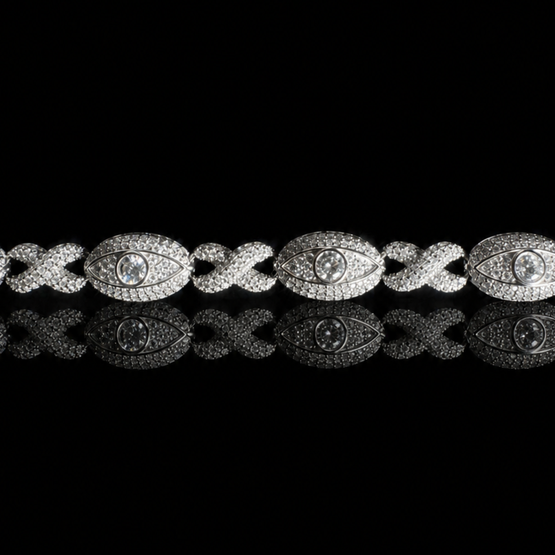 Pulsera eyes x infinity White