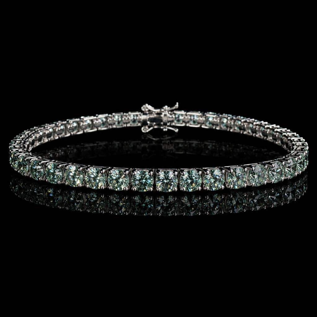 pulsera tennis blue green 3 mm