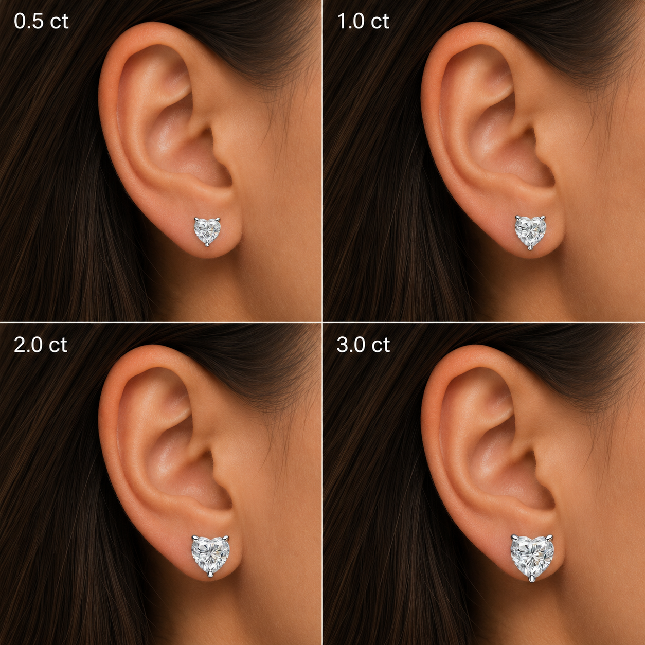 Aretes corazón
