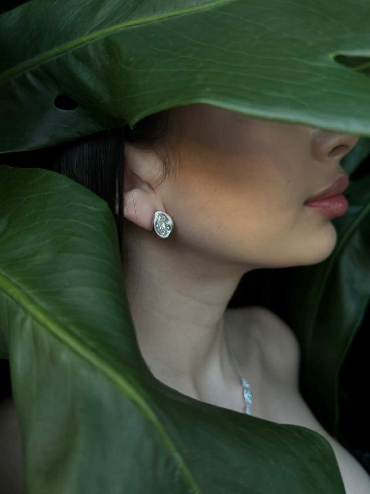 Oval earrings