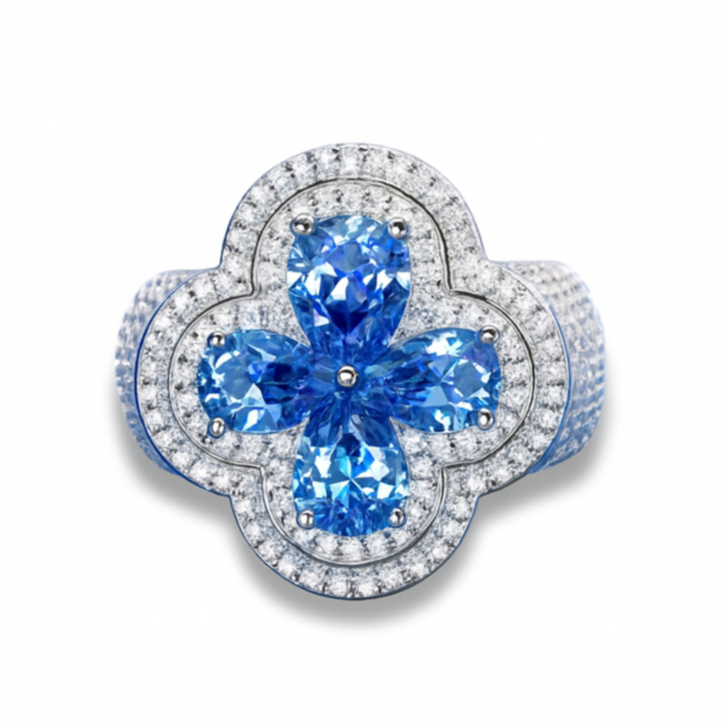 Anillo opulent azul