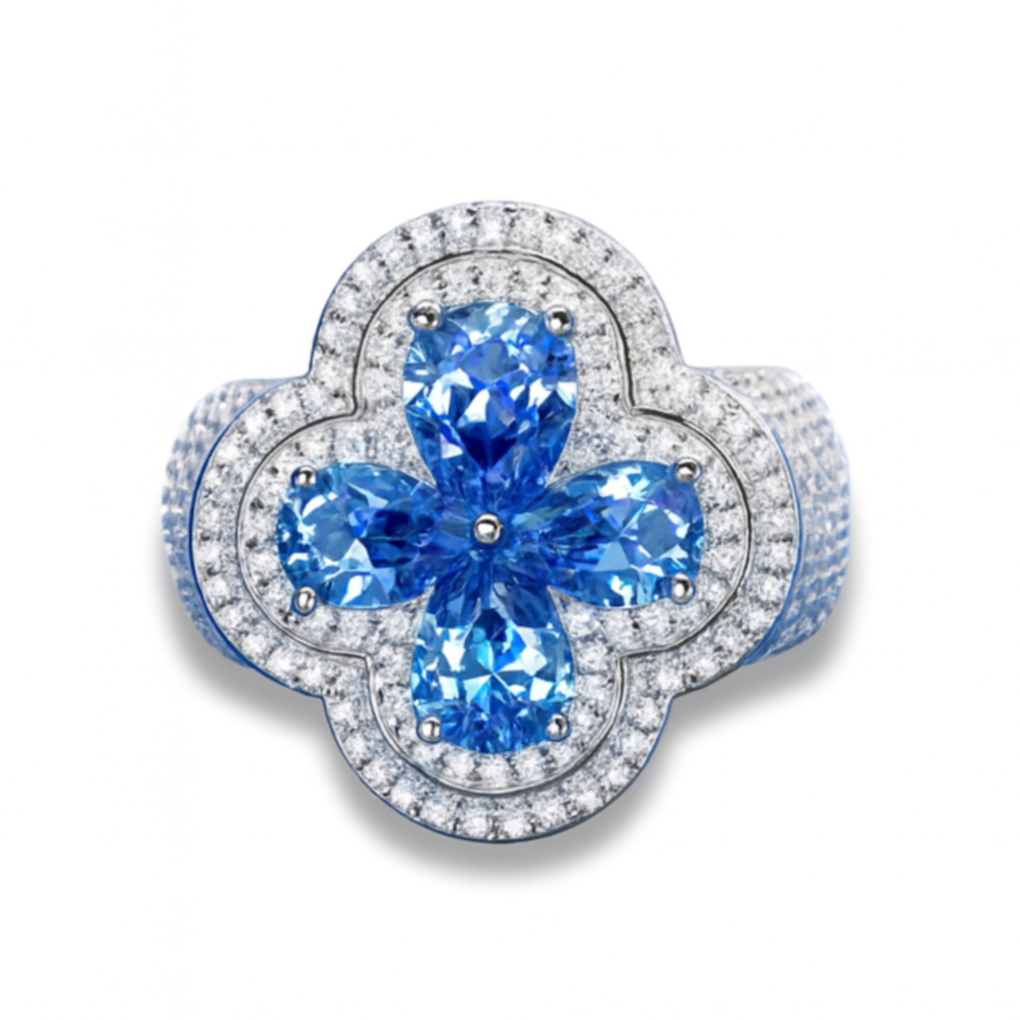 Anillo opulent azul