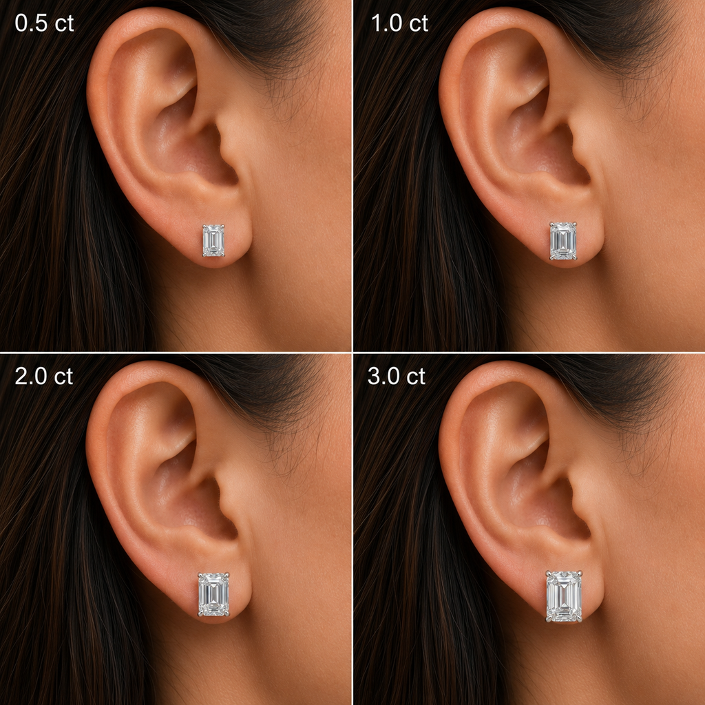 Aretes esmeralda