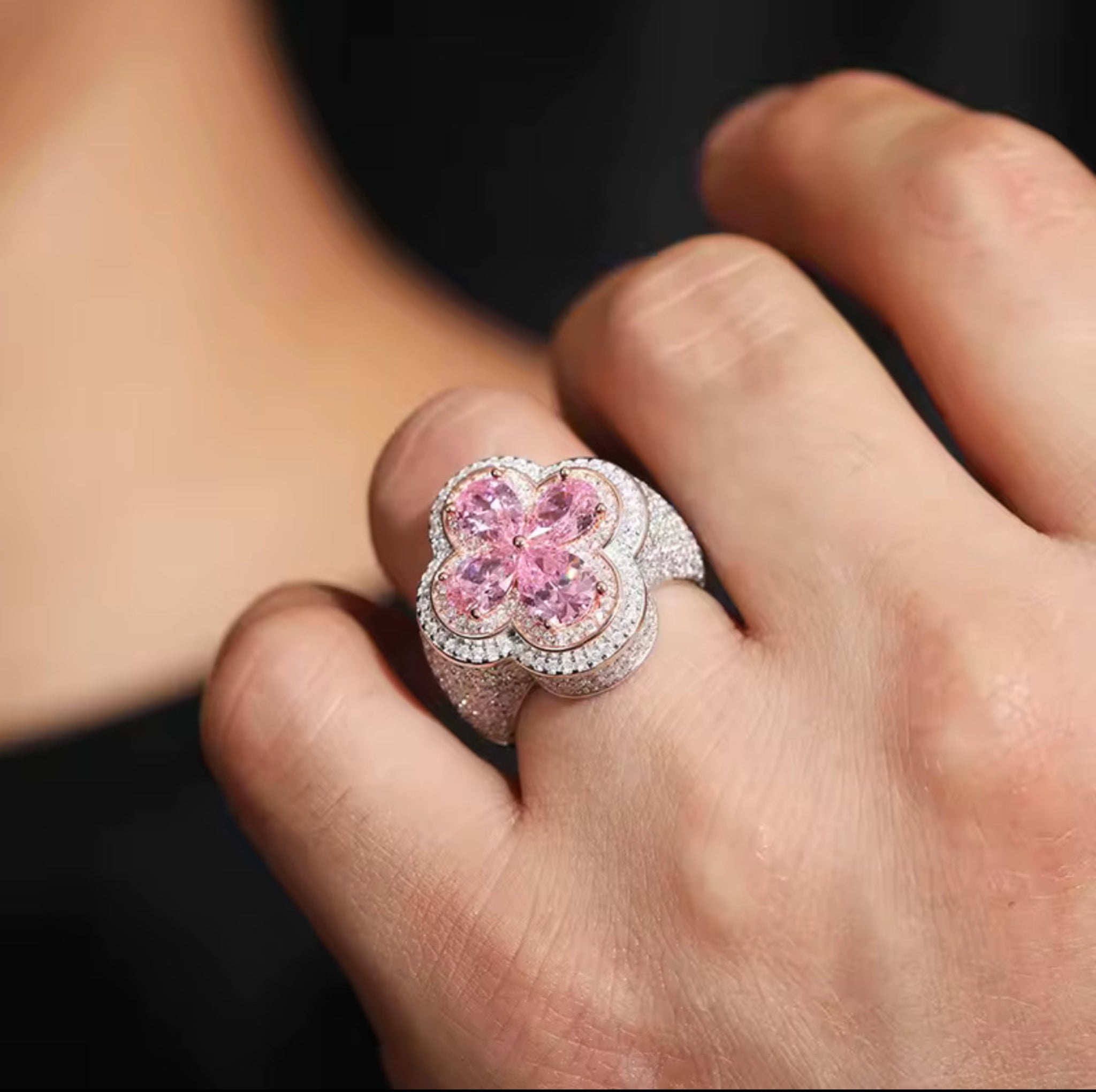 Anillo opulent Rosado